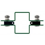 Segmentinių tvorų tvirtinimo elementai